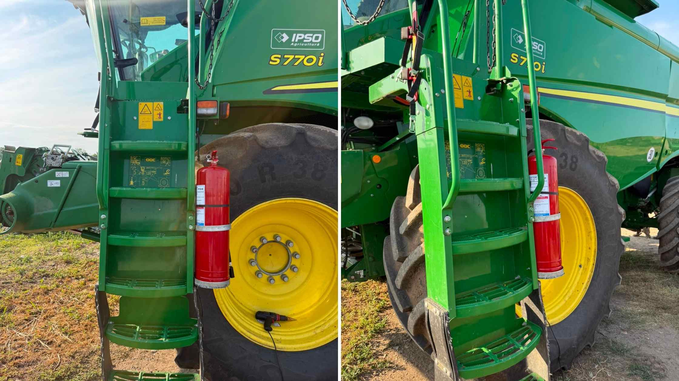 stingatoare cu publebere p9 si p 12 pe combina agricola